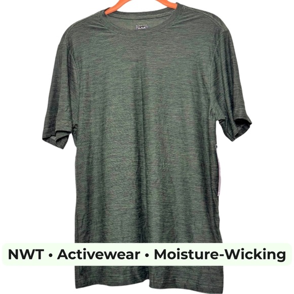 LEG3ND Men’s Breathe Performance Tee Shirt S Olive Green NWT - Picture 1 of 9